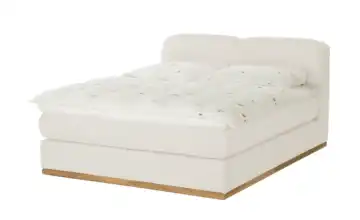Boxspringbett H2 & H3 160 cm Cremeweiß