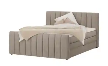 Twist Boxspringbett mit Bettkasten Carina 140 cm Taupe