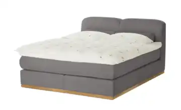 Boxspringbett H2 & H3 180 cm Grau