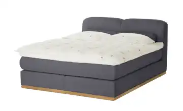 Boxspringbett H2 & H3 160 cm Anthrazit