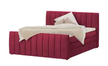 Twist Boxspringbett mit Bettkasten Carina 140 cm Dunkelrot