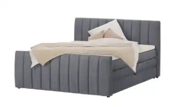 Twist Boxspringbett mit Bettkasten Carina 140 cm Grau
