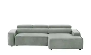 Twist Ecksofa Liam Grundfunktion Velours Grau rechts