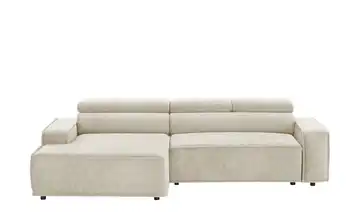Twist Ecksofa Liam Grundfunktion Velours Greige links