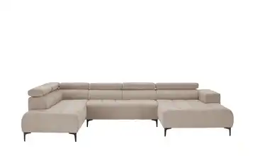 Twist Wohnlandschaft Caro Grundfunktion links Mikrofaser Cappuccino