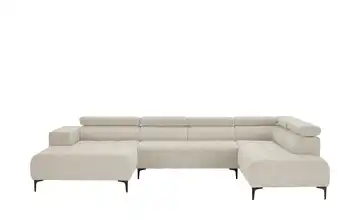 Twist Wohnlandschaft Caro Grundfunktion rechts Mikrofaser Creme