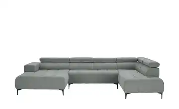 Twist Wohnlandschaft Caro Grundfunktion rechts Mikrofaser Grau