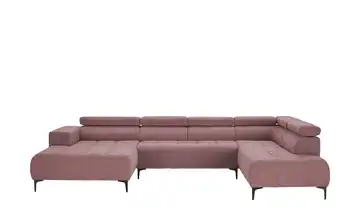 Twist Wohnlandschaft Caro Grundfunktion rechts Mikrofaser Rotbraun