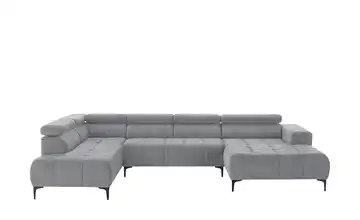 Twist Wohnlandschaft Caro Grundfunktion links Chenille Grau