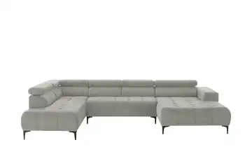 Twist Wohnlandschaft Caro Grundfunktion links Chenille Greige