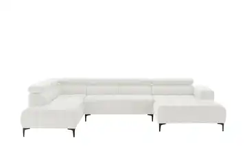 Twist Wohnlandschaft Caro Grundfunktion links Chenille Wollweiß