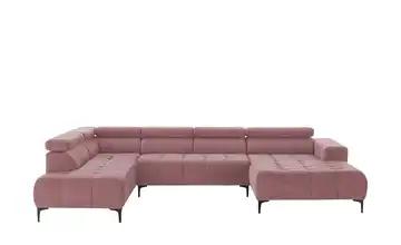 Twist Wohnlandschaft Caro Grundfunktion links Chenille Rosé