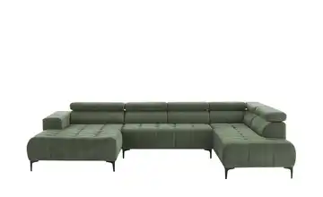 Twist Wohnlandschaft Caro Grundfunktion rechts Chenille Olivgrün