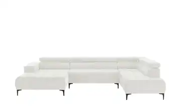 Twist Wohnlandschaft Caro Grundfunktion rechts Chenille Wollweiß