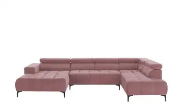 Twist Wohnlandschaft Caro Grundfunktion rechts Chenille Rosé