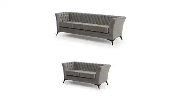 Chesterfield Polstergarnitur 3+2 Wilhelm