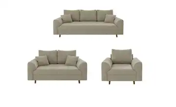S-STYLE Polstergarnitur 3+2+1 Lars Beige