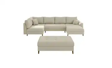 Wohnlandschaft mit Hocker