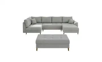 Wohnlandschaft mit Hocker