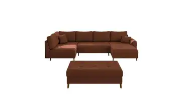 Wohnlandschaft mit Hocker Maya