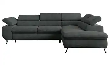 Ecksofa Dunkelgrau