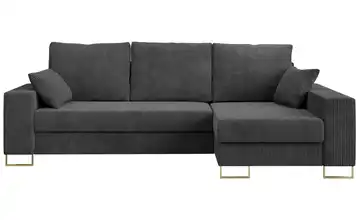 Ecksofa Dunkelgrau