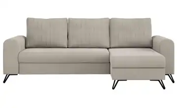 Ecksofa Dunkelbeige