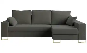 Ecksofa Dunkelgrau