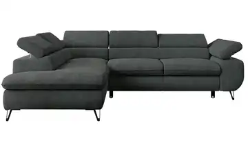 Ecksofa Dunkelgrau