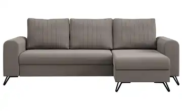 Ecksofa Hellbraun