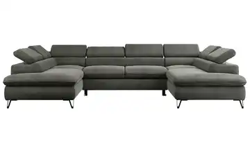  Wohnlandschaft Dunkelgrau  