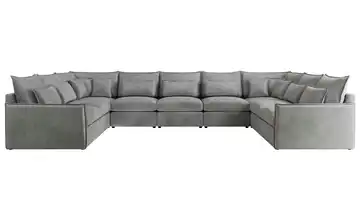 Wohnlandschaft Perlgrau