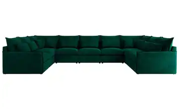 Wohnlandschaft Dunkelgrün