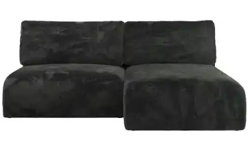 Ecksofa mit Schlaffunktion Vivo Dunkelgrau rechts Teddy