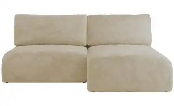 Ecksofa mit Schlaffunktion Vivo Creme rechts Teddy