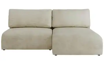 Ecksofa mit Schlaffunktion Vivo Beige rechts Velours