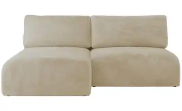 Ecksofa mit Schlaffunktion Vivo Creme links Teddy