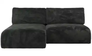 Ecksofa mit Schlaffunktion Vivo Dunkelgrau links Teddy