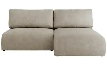 Ecksofa mit Schlaffunktion Vivo Beige rechts Webstoff