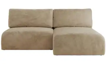 Ecksofa mit Schlaffunktion Vivo Beige rechts Teddy