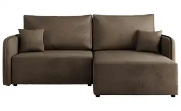 Ecksofa Braun Ecksofa Braun Velvet Braun rechts