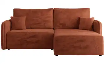 Ecksofa Orange Ecksofa Orange Plüsch Orange rechts