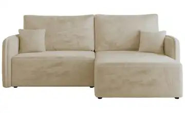 Ecksofa Creme Ecksofa Creme Plüsch Creme rechts