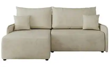 Ecksofa mit Schlaffunktion Arpa Velours Beige links