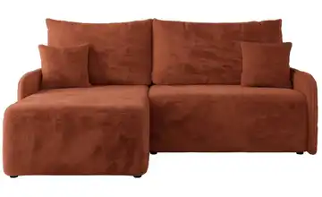 Ecksofa mit Schlaffunktion Arpa Teddy Orange links