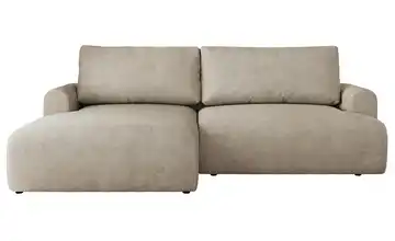 Ecksofa mit Schlaffunktion Tono Beige Webstoff links
