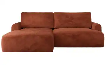 Ecksofa mit Schlaffunktion Tono Orange Teddy links
