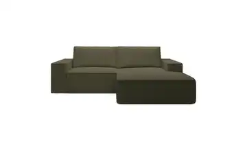 Selsey Ecksofa Farese Mini rechts Olivgrün