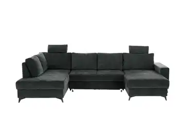 Primo Wohnlandschaft mit Schlaffunktion Salamanca links Anthrazit