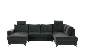 Primo Wohnlandschaft mit Schlaffunktion Salamanca rechts Anthrazit